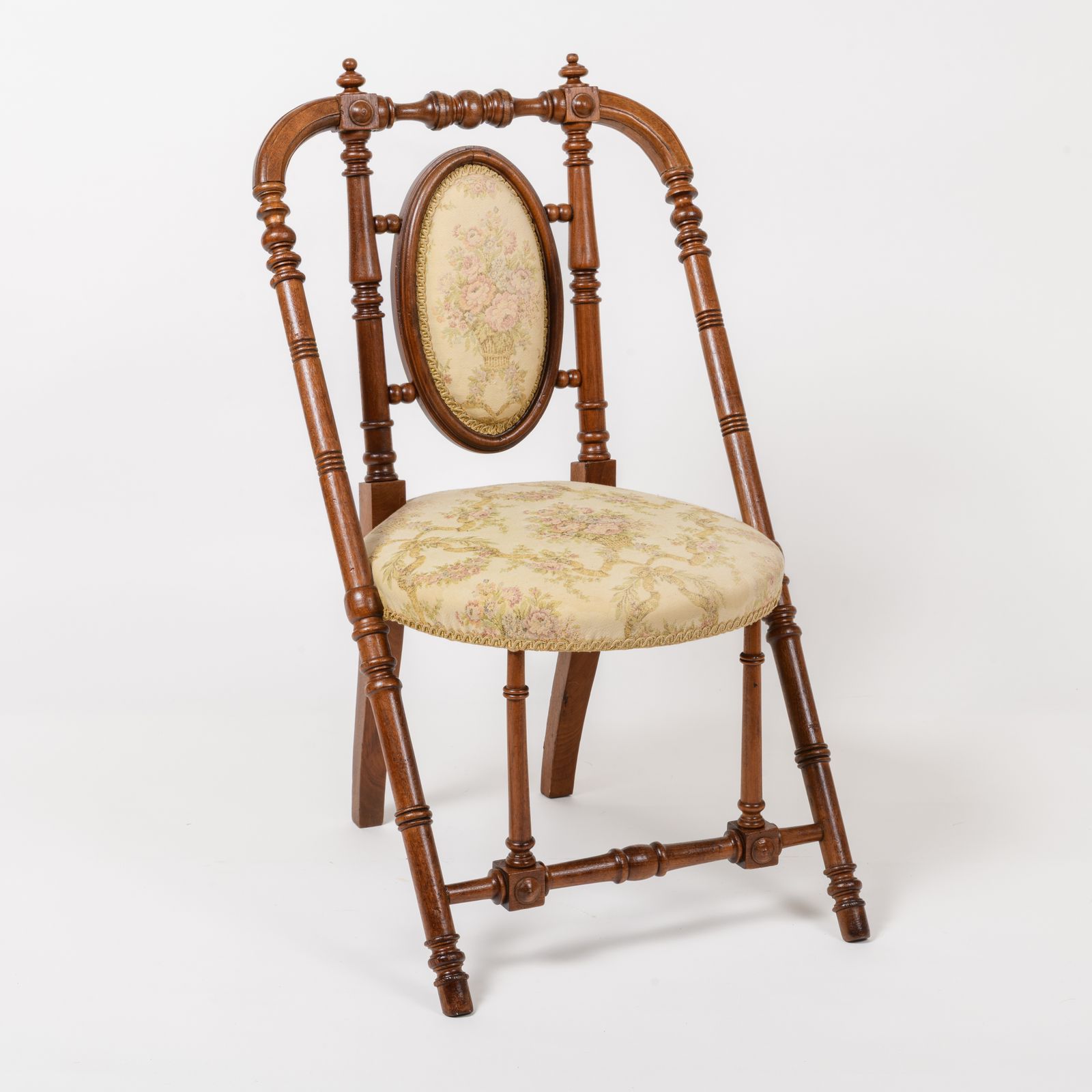 Attributed To George Jakob Hunzinger (1835–1898) American Walnut Aesthetic Movement Side Chair, Late 19th Century