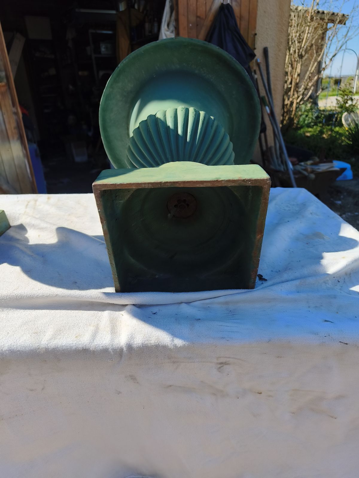 Pair Of 19th Century Cast Iron Medici Vases photo buy