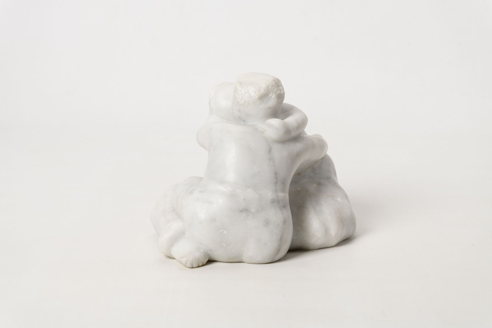 British School, The Embrace — Marble Sculpture, Late 20th Century photo for sale