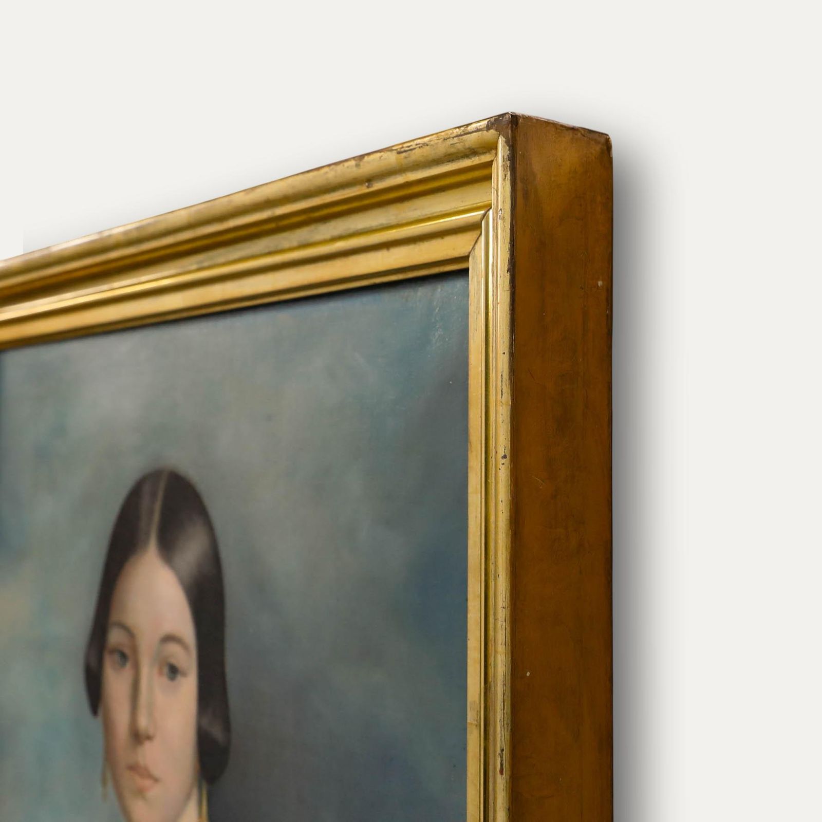 Biedermeier Early 19th Century Oil   Lady In Silver photo 1250.0