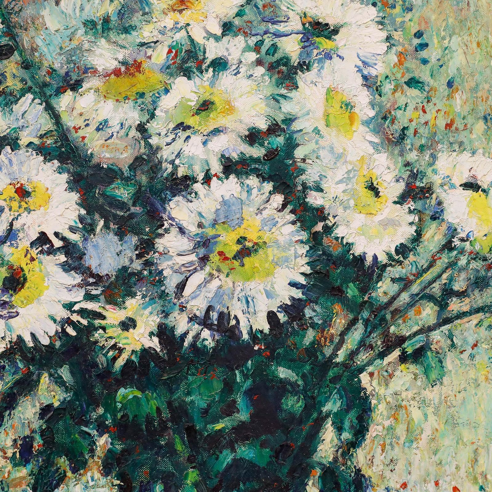 Aart Glansdorp (1903 1989)   20th Century Oil, Daisies photo buy