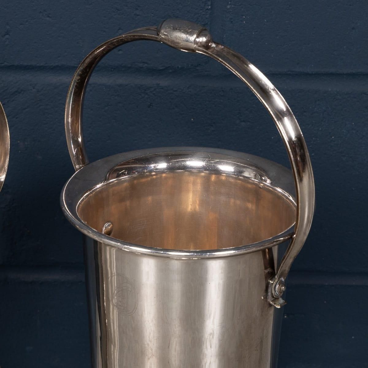 photo for sale Vintage Tall Silver Plated Wine Coolers, Mid 20th Century, England