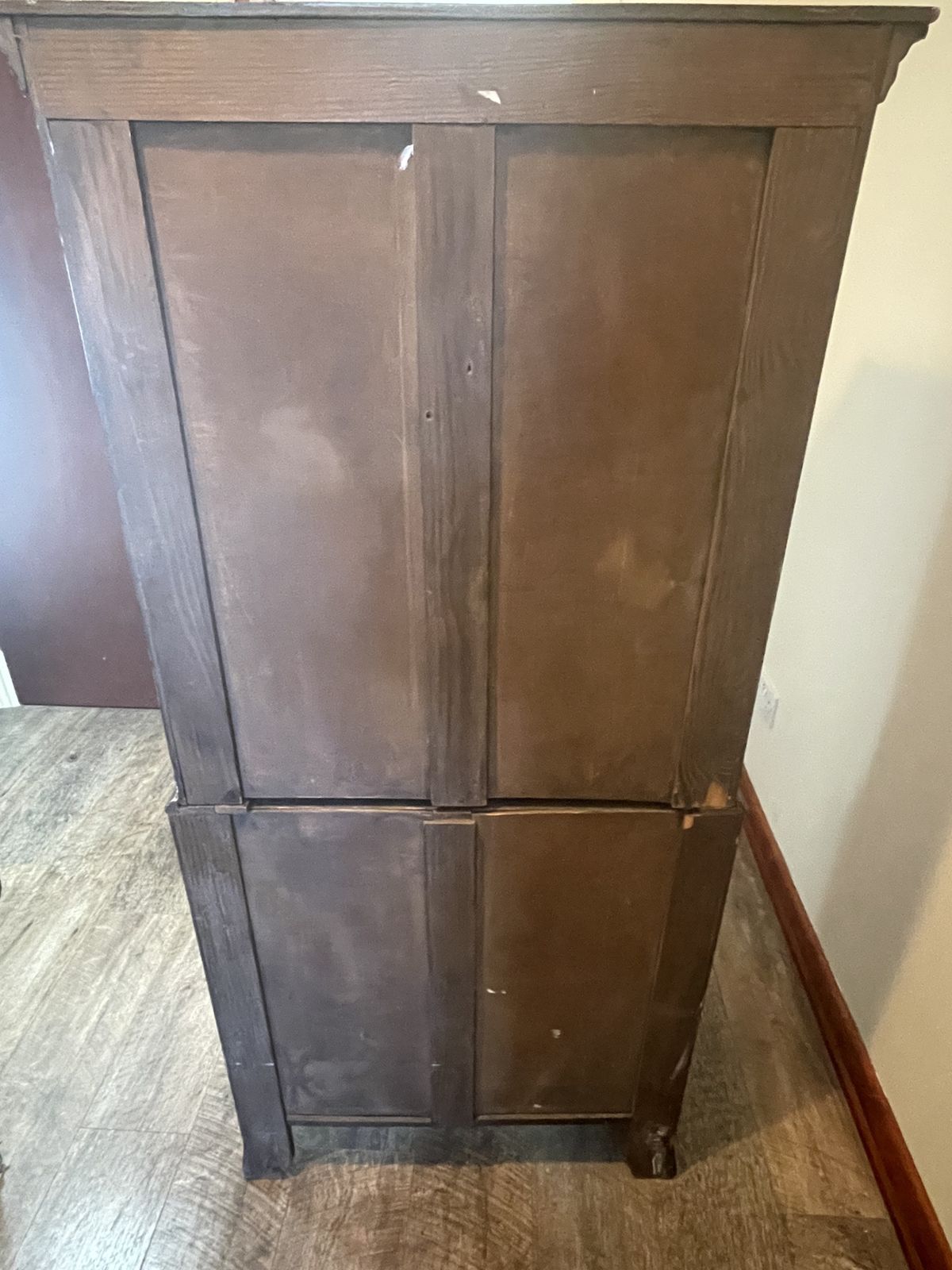 photo furniture Antique Tallboy Serpentin Chest On Chest Of Dawers