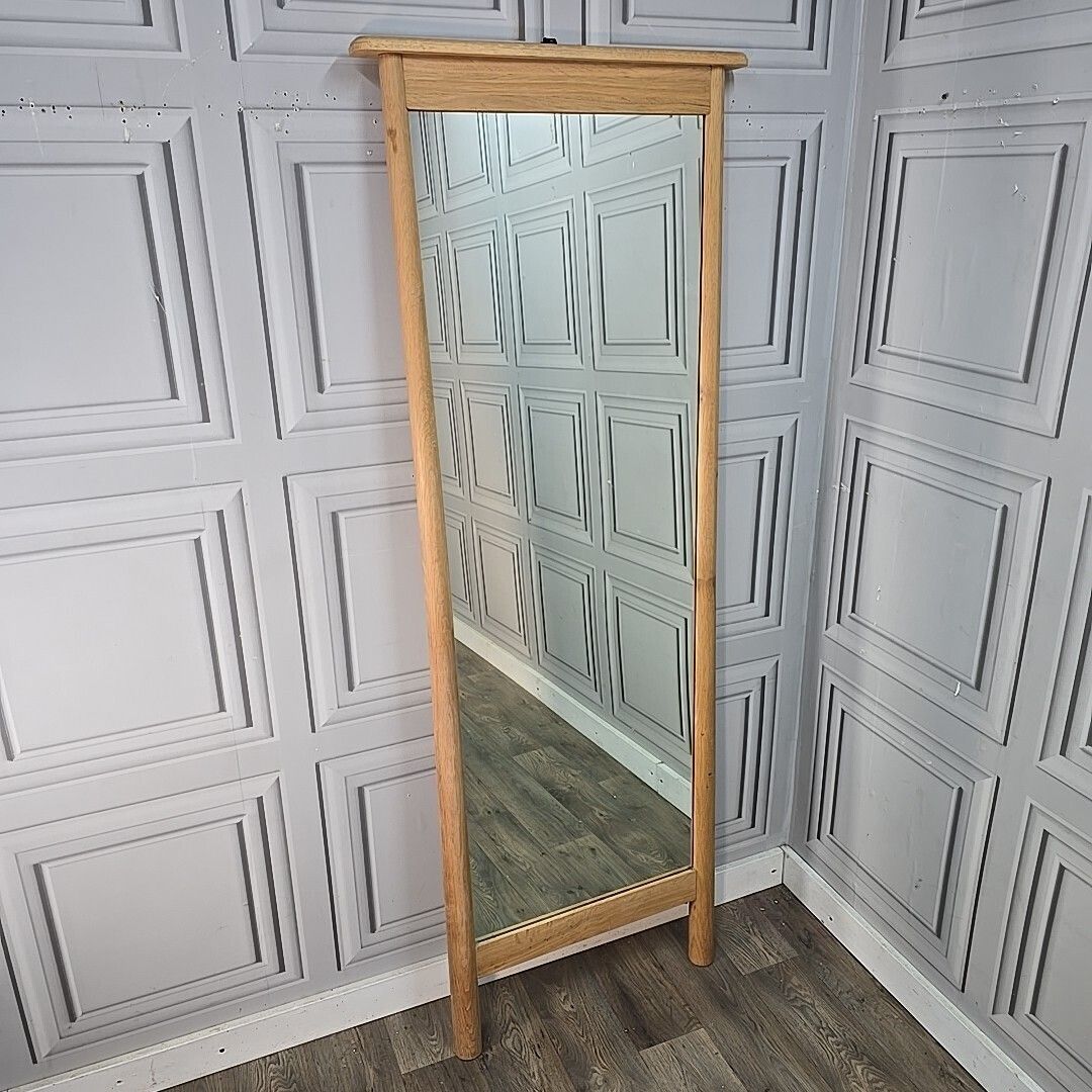 Solid Oak Cheval Mirror    Frank Hudson "Wycombe" Full Length Dressing Bedroom photo furniture