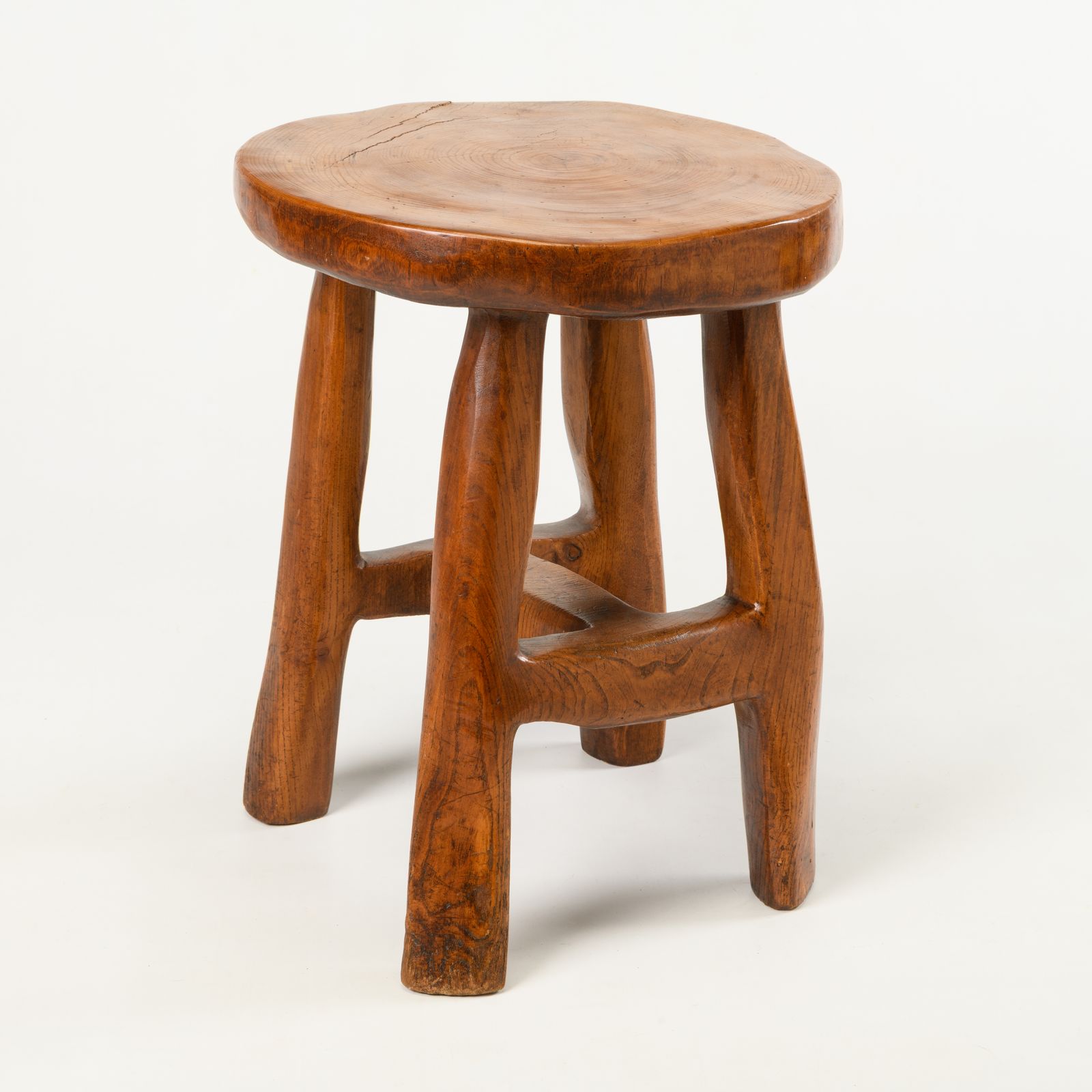Central African Carved Hardwood Side Table Democratic Republic Of The Congo, Mid 20th Century photo Furniture