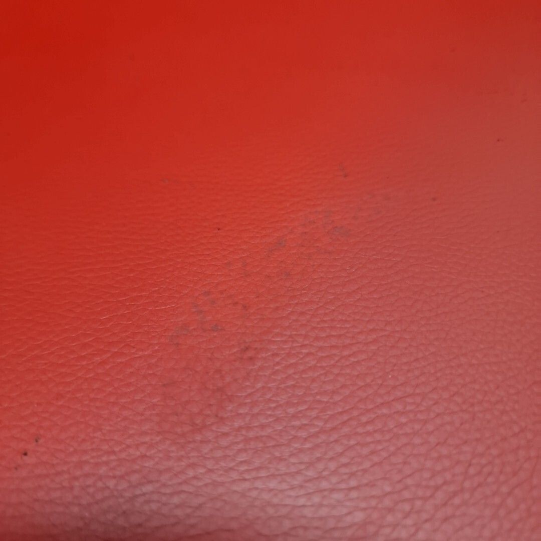 photo for sale Pair Dining Chairs Retro Red Faux Leather   Mid Century Modern Contemporary