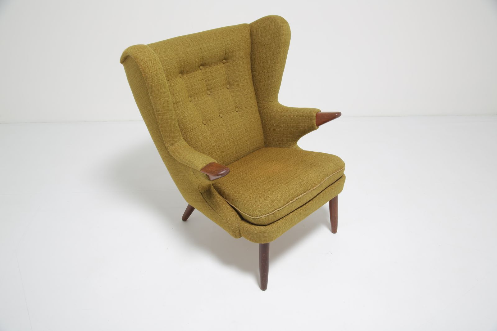 Mid Century Papa Bear Lounge Armchair ‘Model 91’ By Svend Skipper, 1950s photo for sale