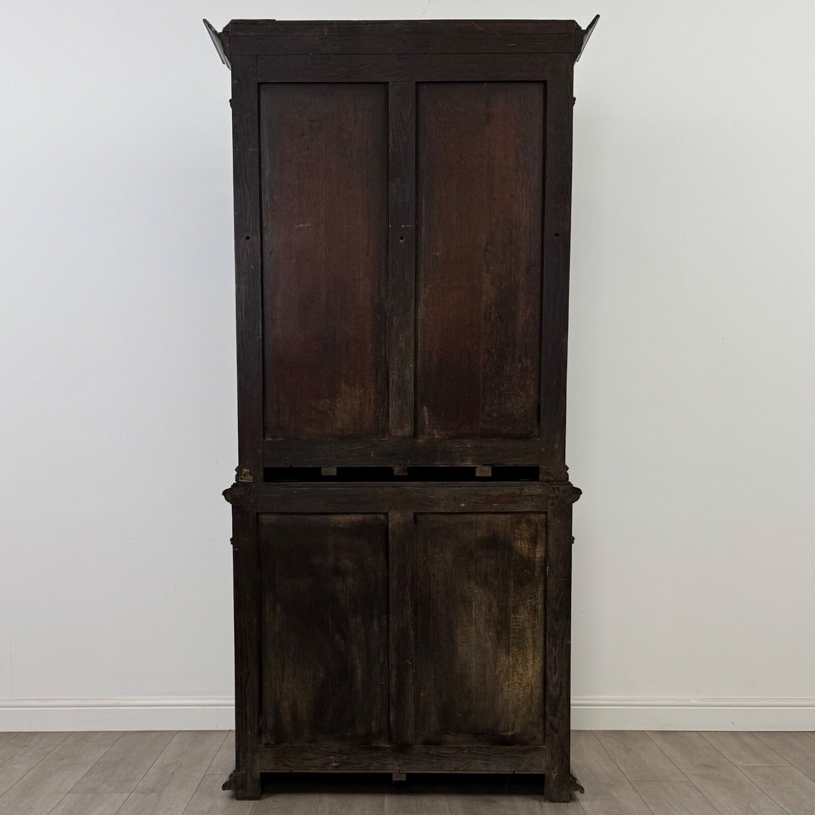 Antique 19th Century Carved Oak Victorian Bookcase ( Af 5377 ) photo vinterior