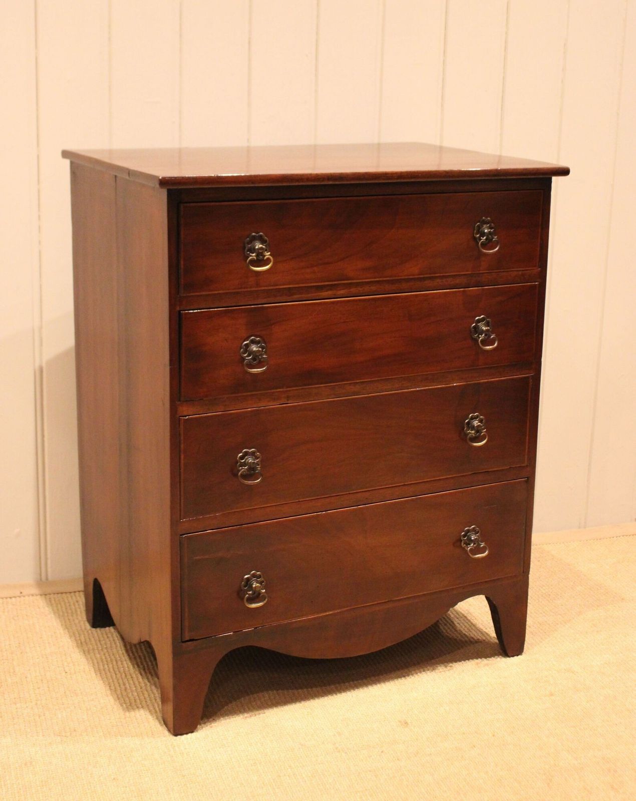 Edwardian Mahogany Chest Of Drawers photo vintage