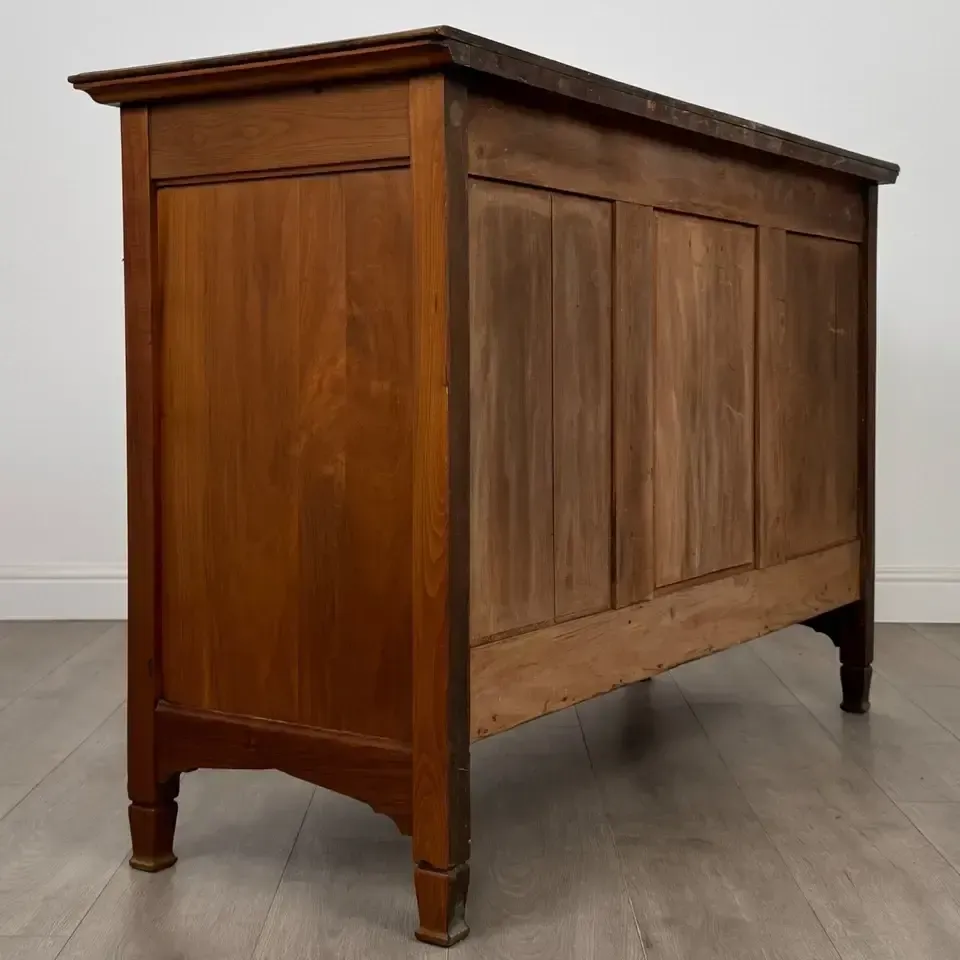 Antique 20th Century Art Nouveau Style Sideboard In Walnut photo 585.0