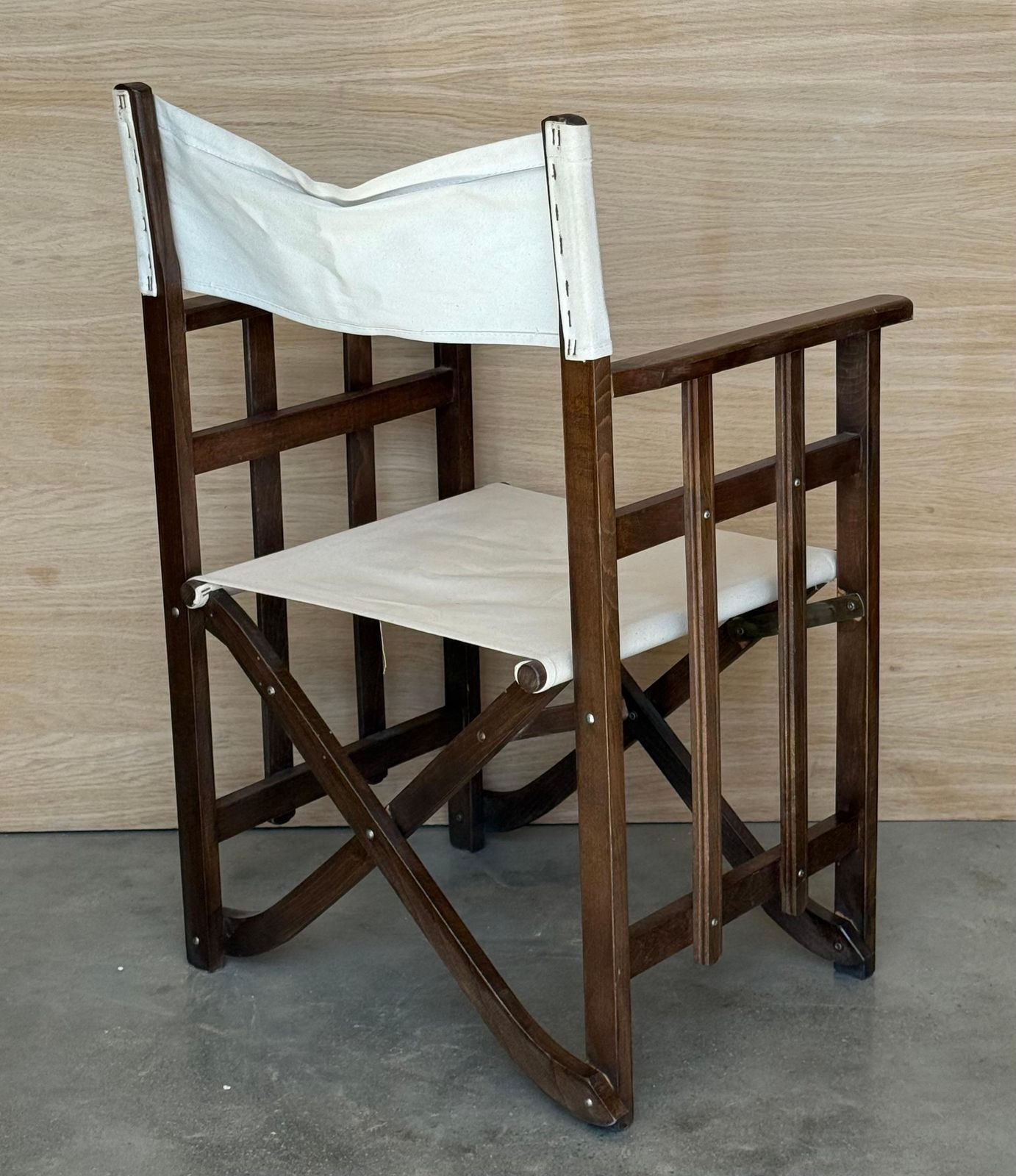 Set Of 5 Edwardian Canvas Directors Chairs, Loft And Garden Style Chairs photo buy