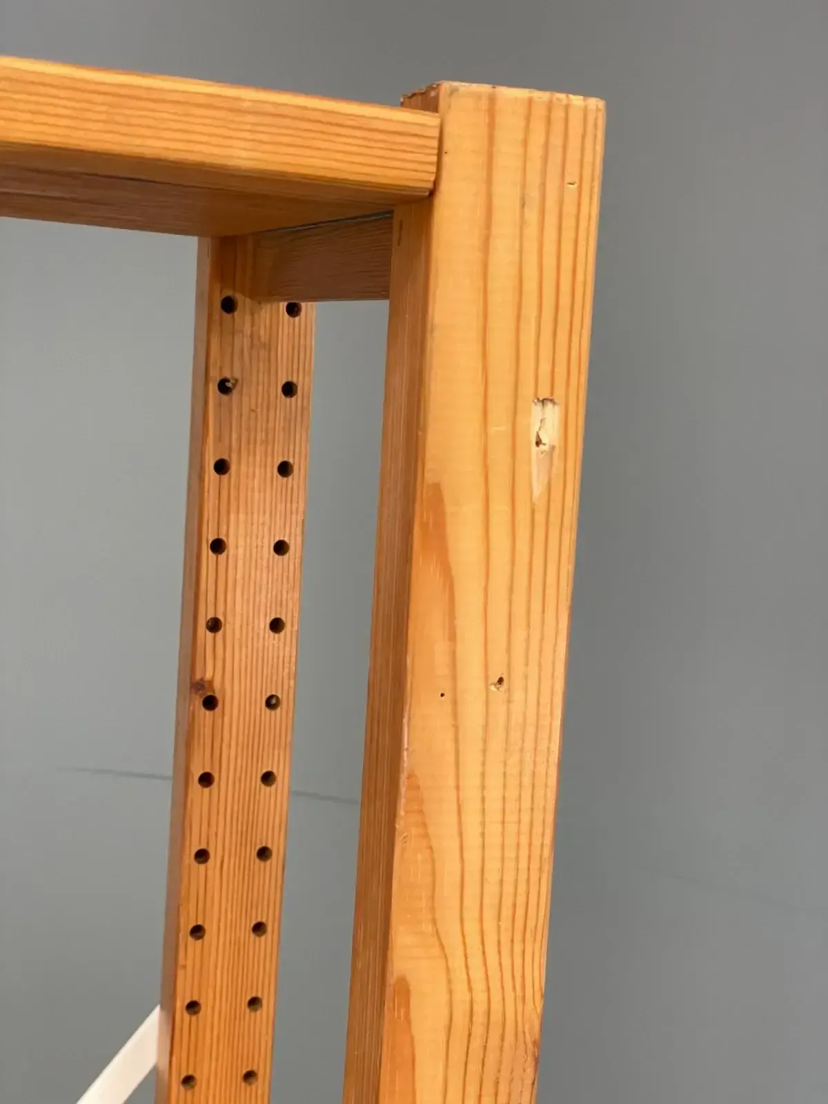 Pine Open Shelving Unit Adjustable Retro Scandi Solid photo buy