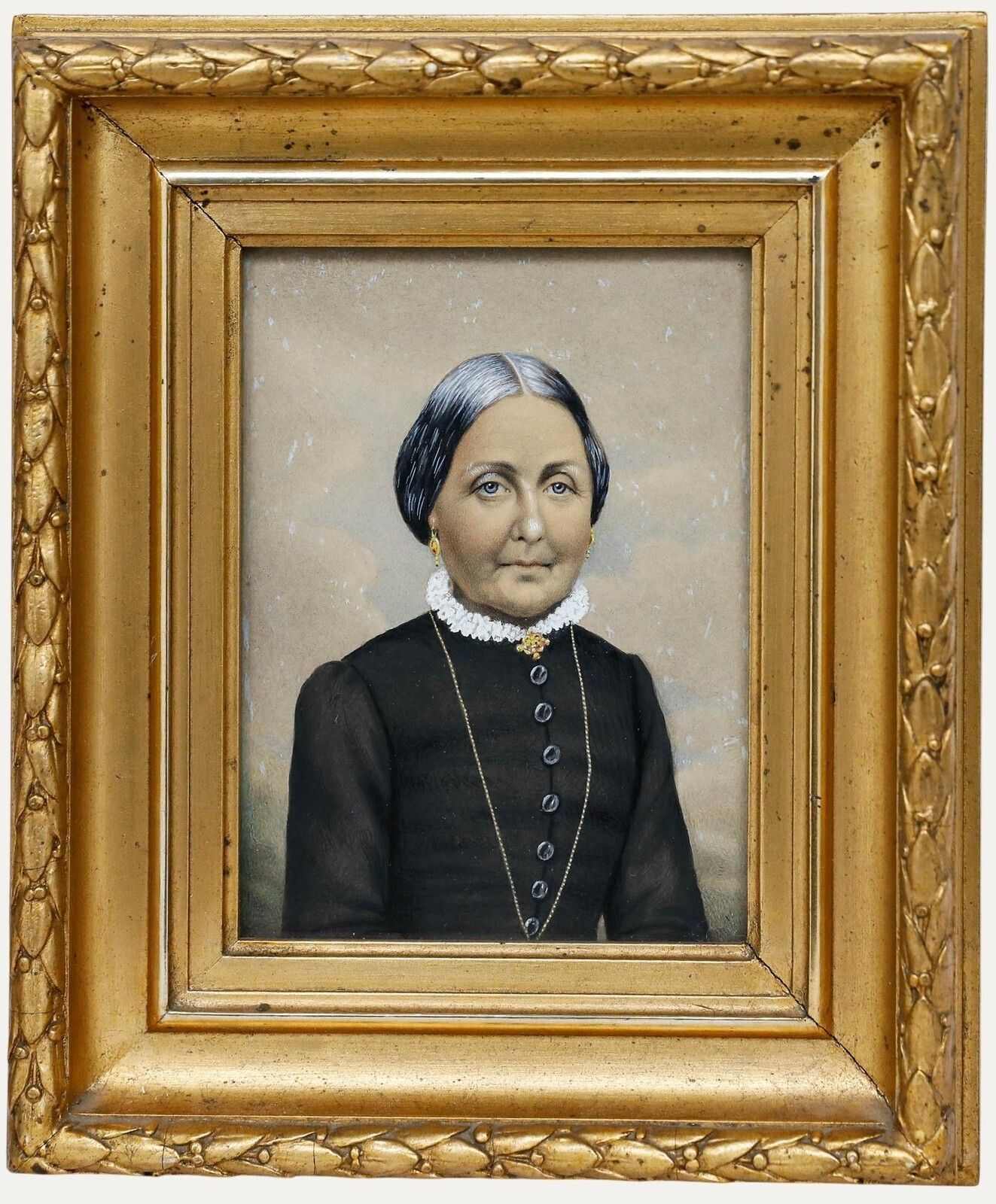 The Franquet Portraits   19th Century Gouache, Anna Sophia Von Franquet