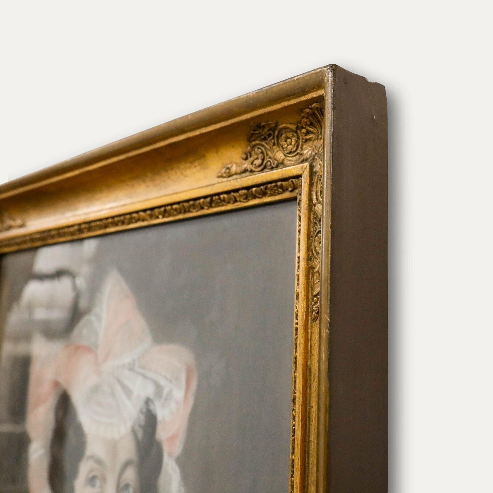 Biedermeier 19th Century Pastel   Portrait Of A Lady photo 350.0