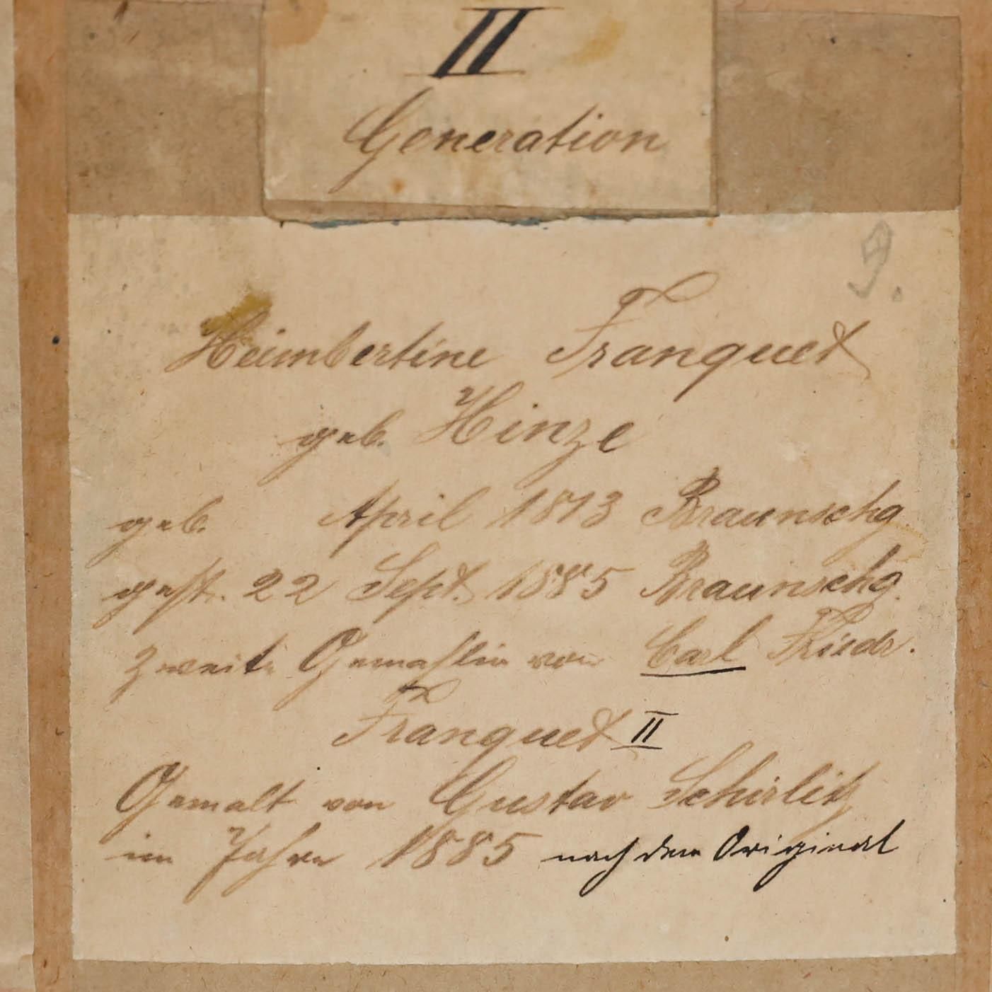 The Franquet Portraits   19th Century Gouache, Heimbertine Franquet photo 325.0