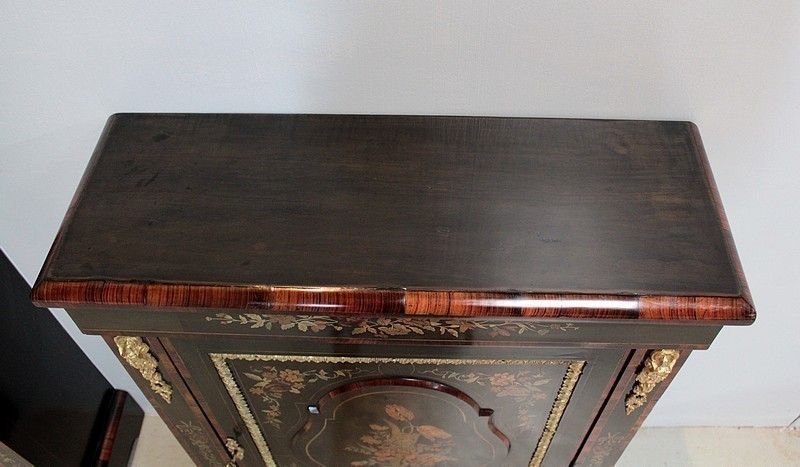 Pair Of Furniture Napoleon III Inlaid 19th photo for sale