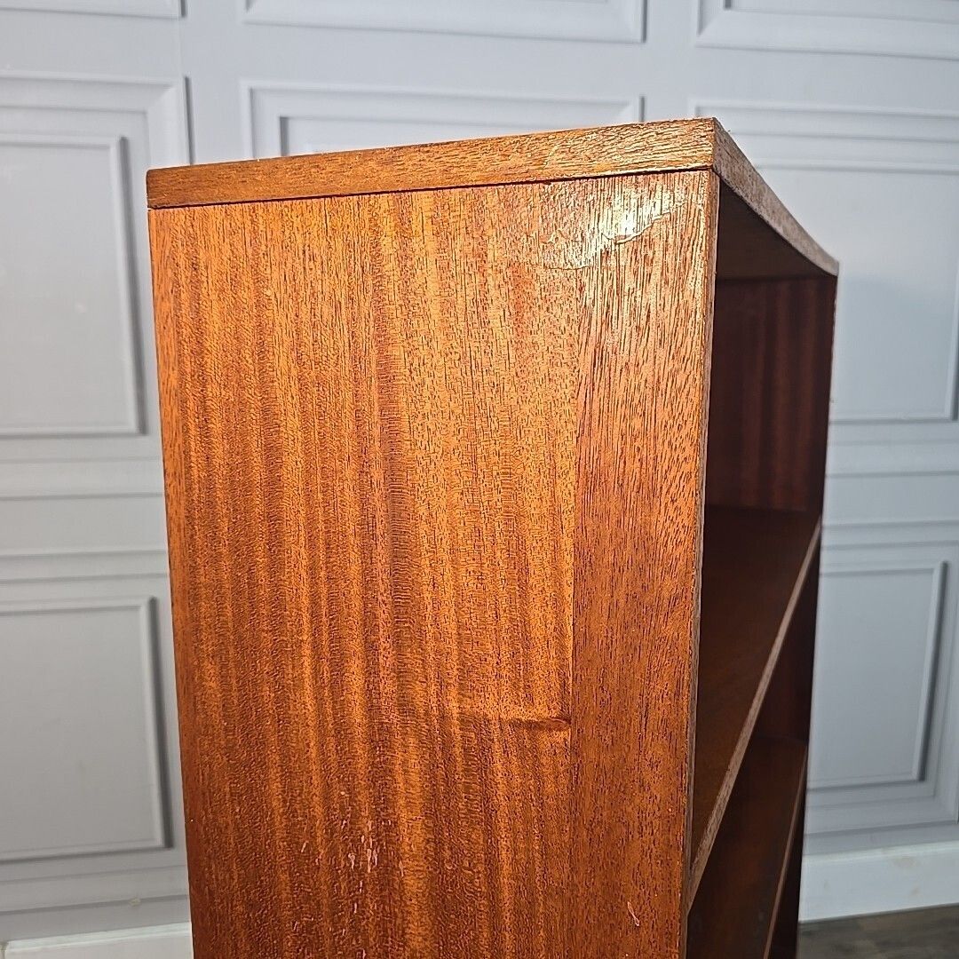 Retro Bookcase Book Shelf / Shelves Vintage Teak Wooden Effect   Mid Century photo vintage