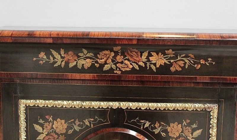 Furniture Pair Of Furniture Napoleon III Inlaid 19th photo