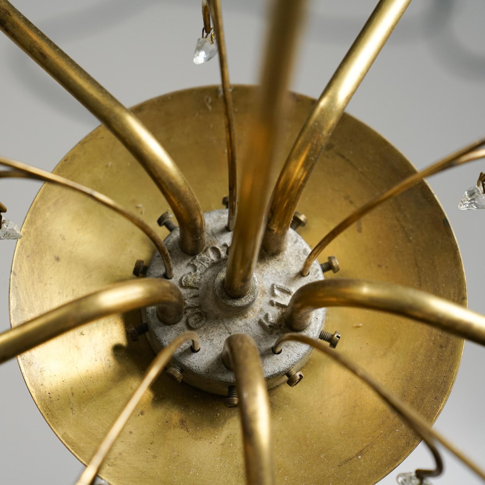 Scandinavian Modern Chandelier, Korumo Oy, Finland, 1950s photo for sale