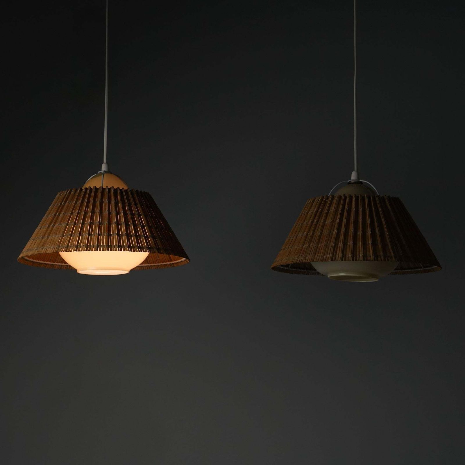 Pair Of Model 982 Scandinavian Pendants, Lisa Johansson Pape, Orno Oy, 1940/1950 photo 7019.0