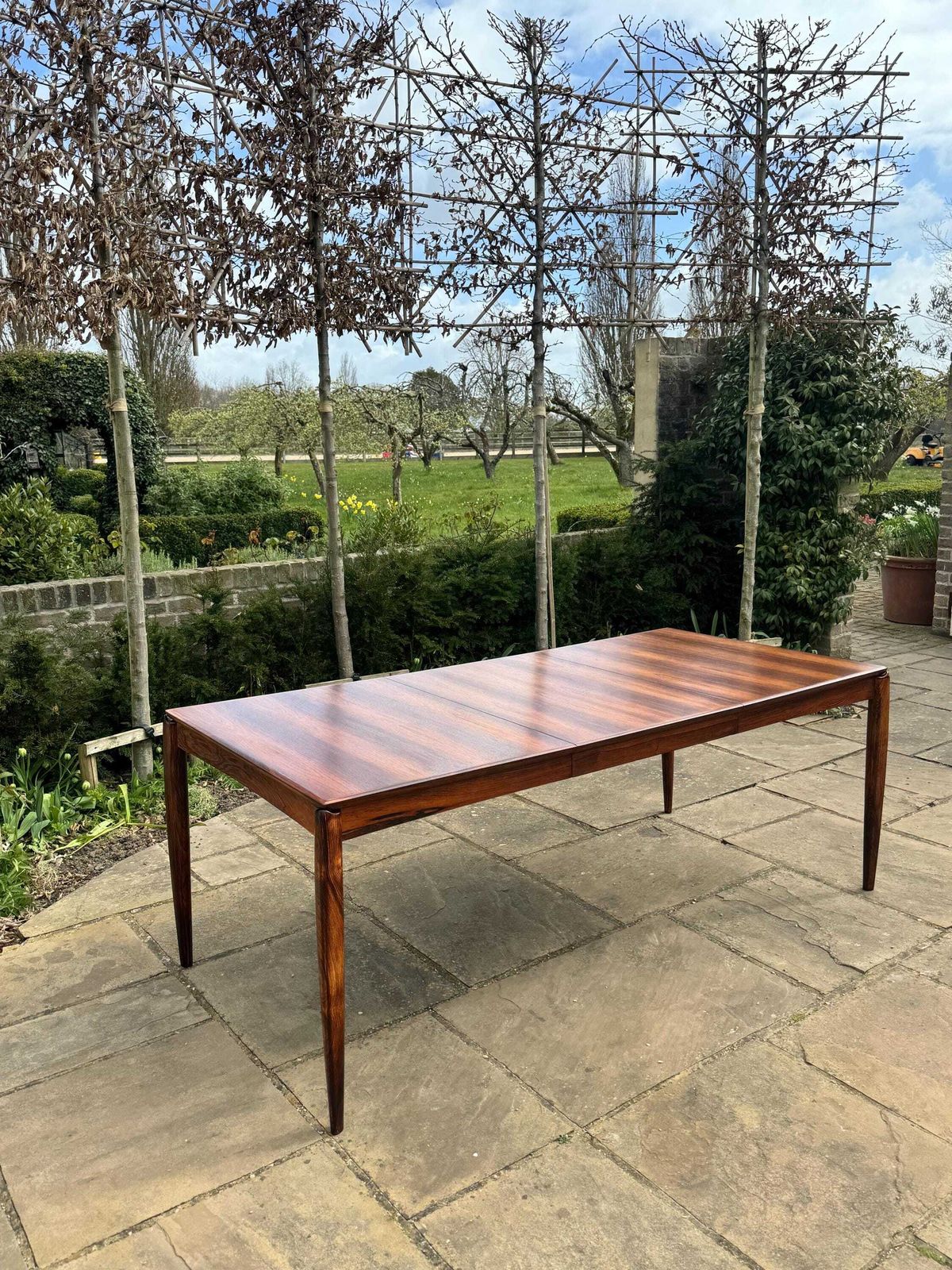 Mid Century Modern Danish Rosewood Dining Table By H. W. Klein For Bramin, 1960s   Pending A10 Certificate