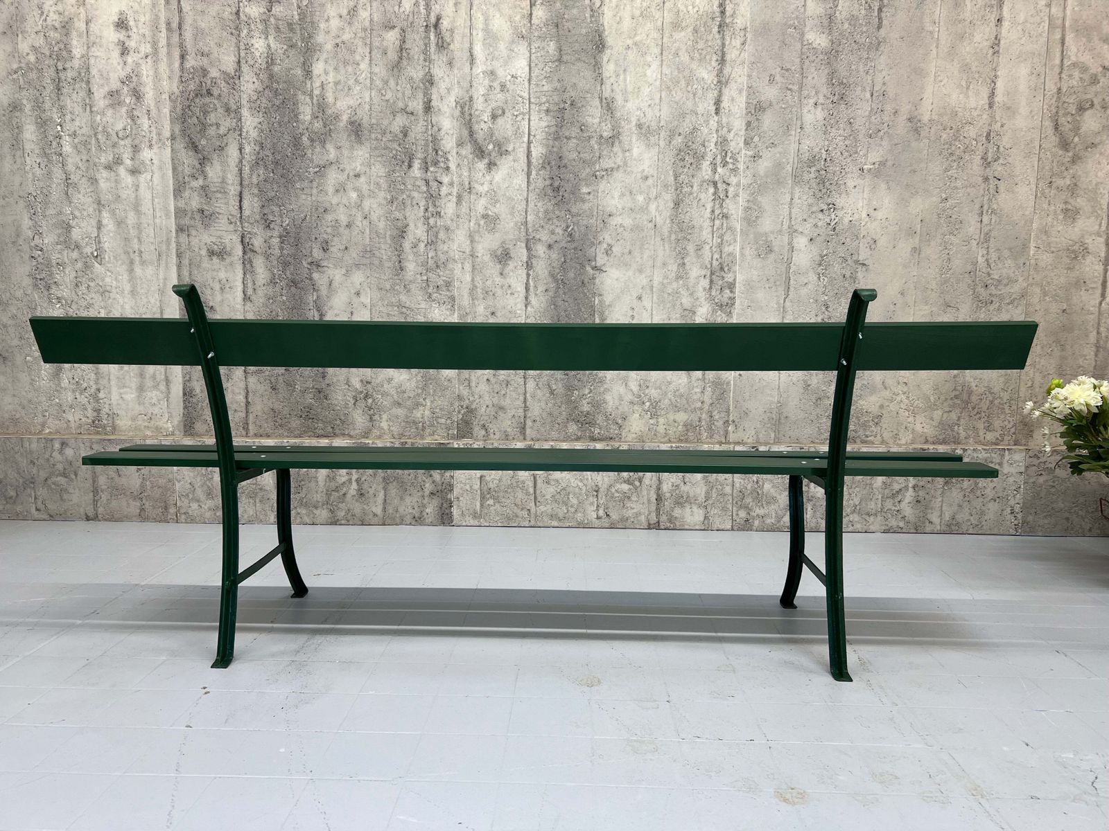 201cm Forest Green Garden Bench photo buy