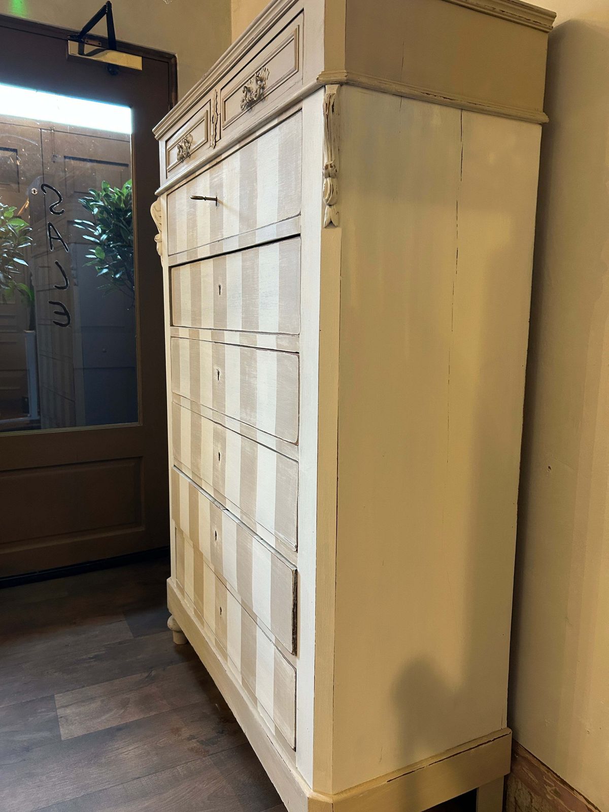 Antique French Painted Chest Of Drawers photo Furniture