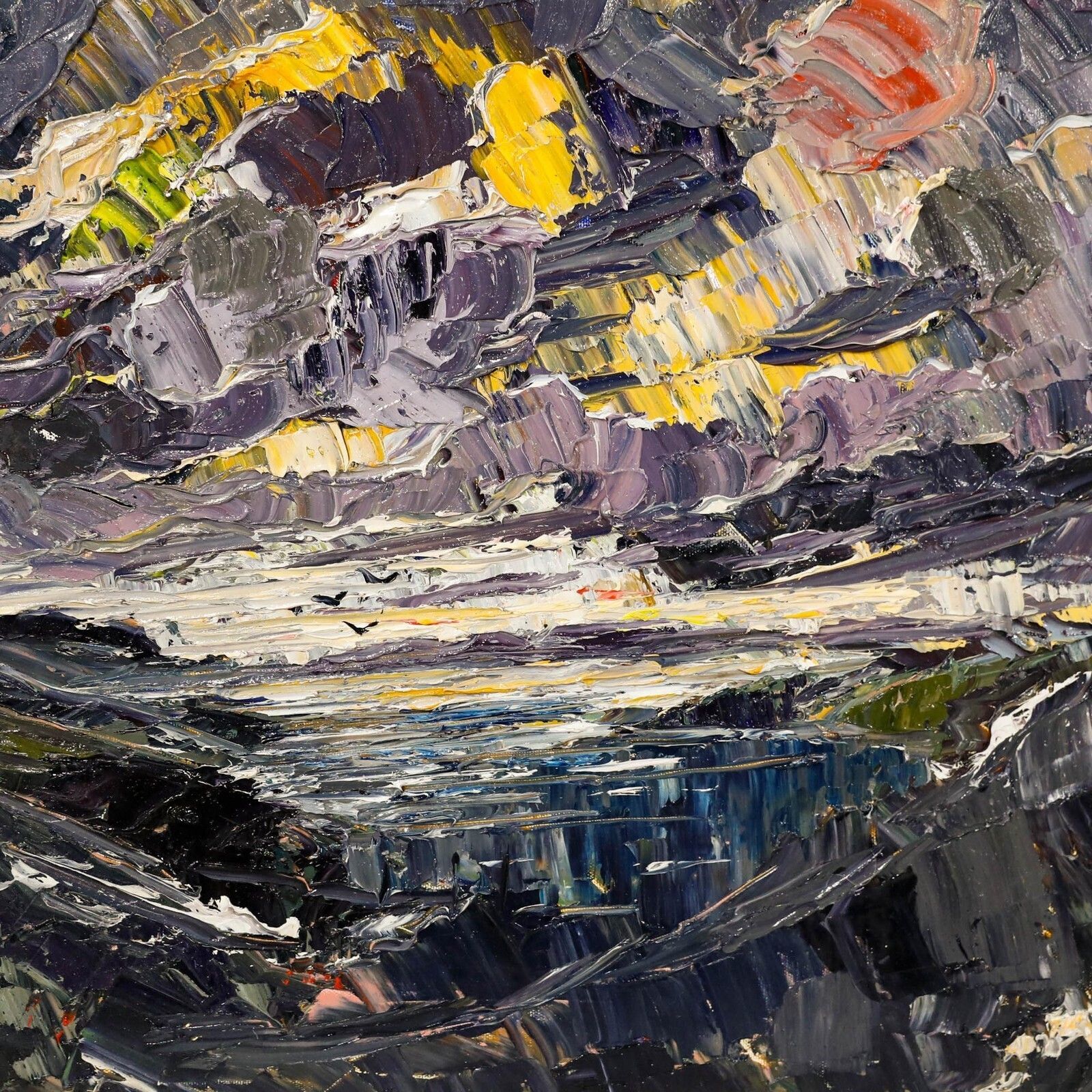 Daniel Nichols   Contemporary Oil, Sunset Off Shetland photo Art