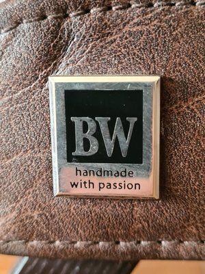 Handcrafted Leather Rocking Chair From Bw Bielefelder Werkstätten, Germany, 2010s photo vintage