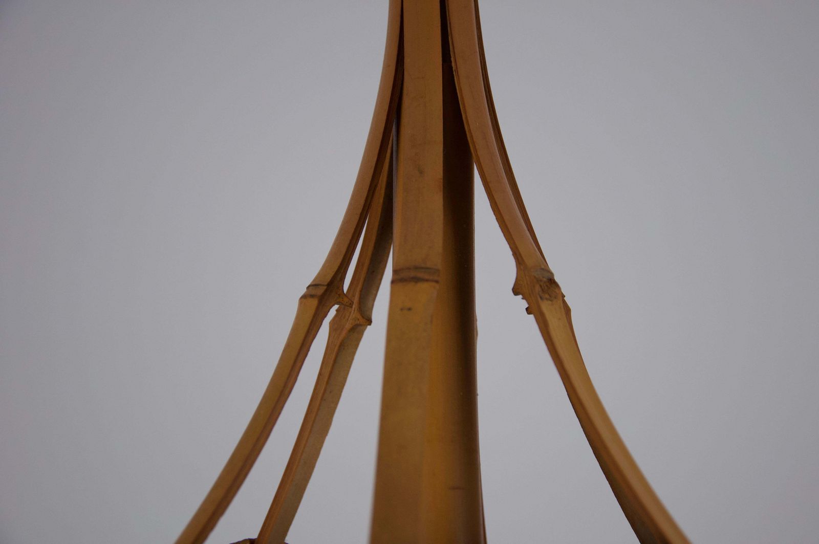 Lighting Mid Century Modern Uchiwa Pendant Lamp In The Style Of Ingo Maurer, 1970s photo