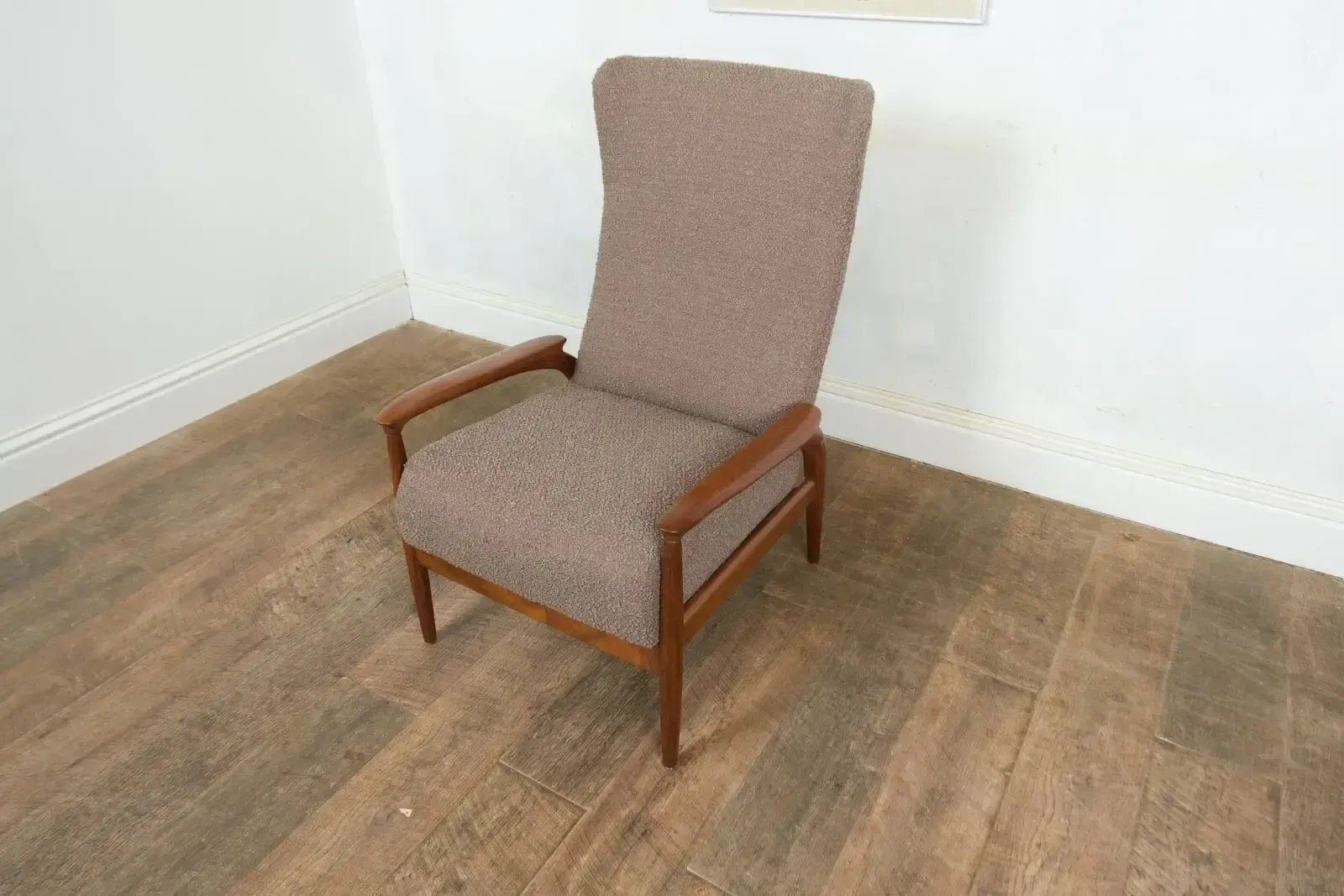 Vintage Retro Mid Century Afromosia Arm Chair By Greaves And Thomas photo for sale