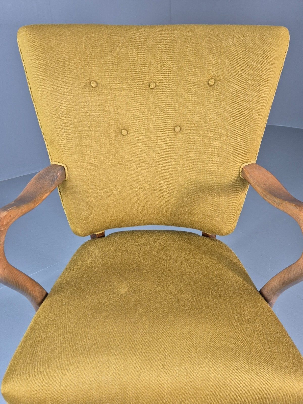 Vintage Mid Century Danish Lounge Chair High Back 1950s Retro photo vintage
