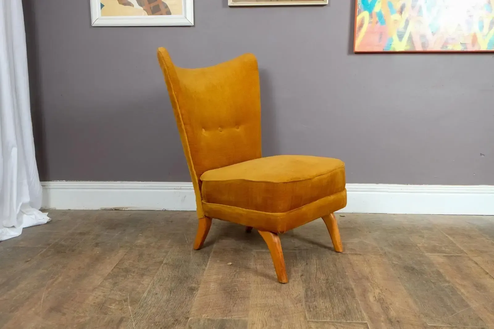 Vintage Howard Keith 'Encore' Cocktail Accent Chair By Hk Furniture