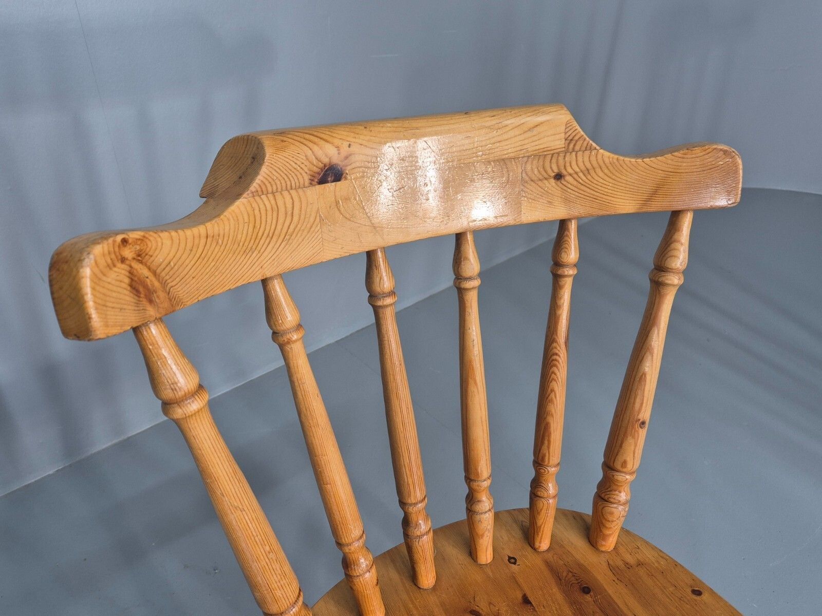 photo buy Harlequin Set Of 4 Vintage Pine Dining Chairs 1980s Retro  Vdin