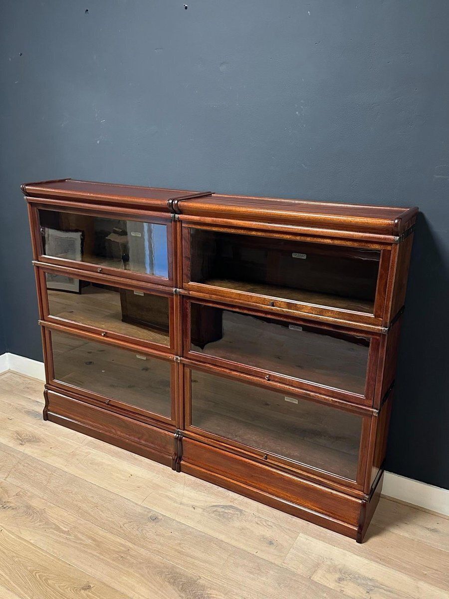 Modular Bookcase From Globe Wernicke, 1890s, Set Of 6