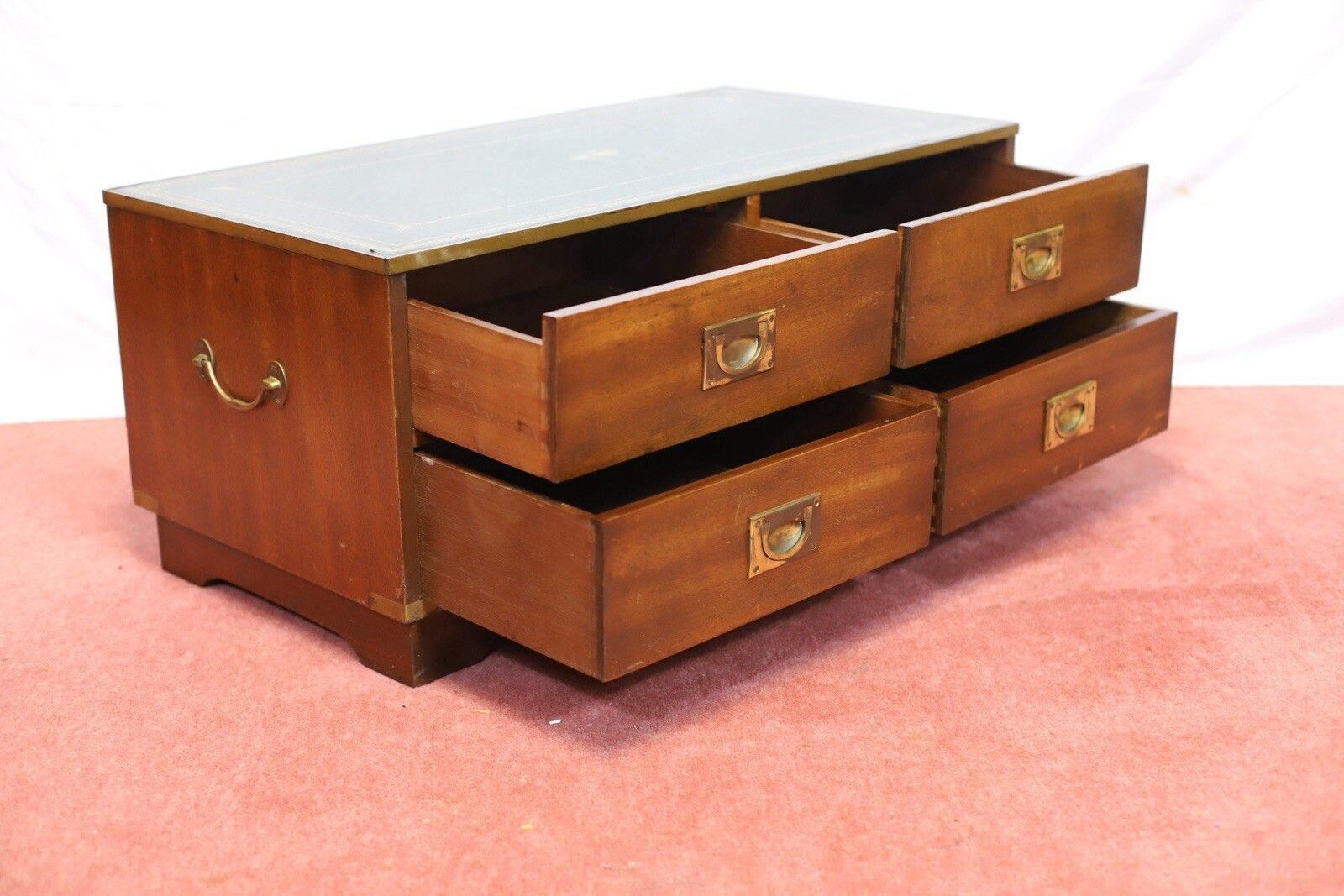 Reprodux Bevan Funnell Lovely Military Campaign Style Chest Of Four Drawers photo vinterior