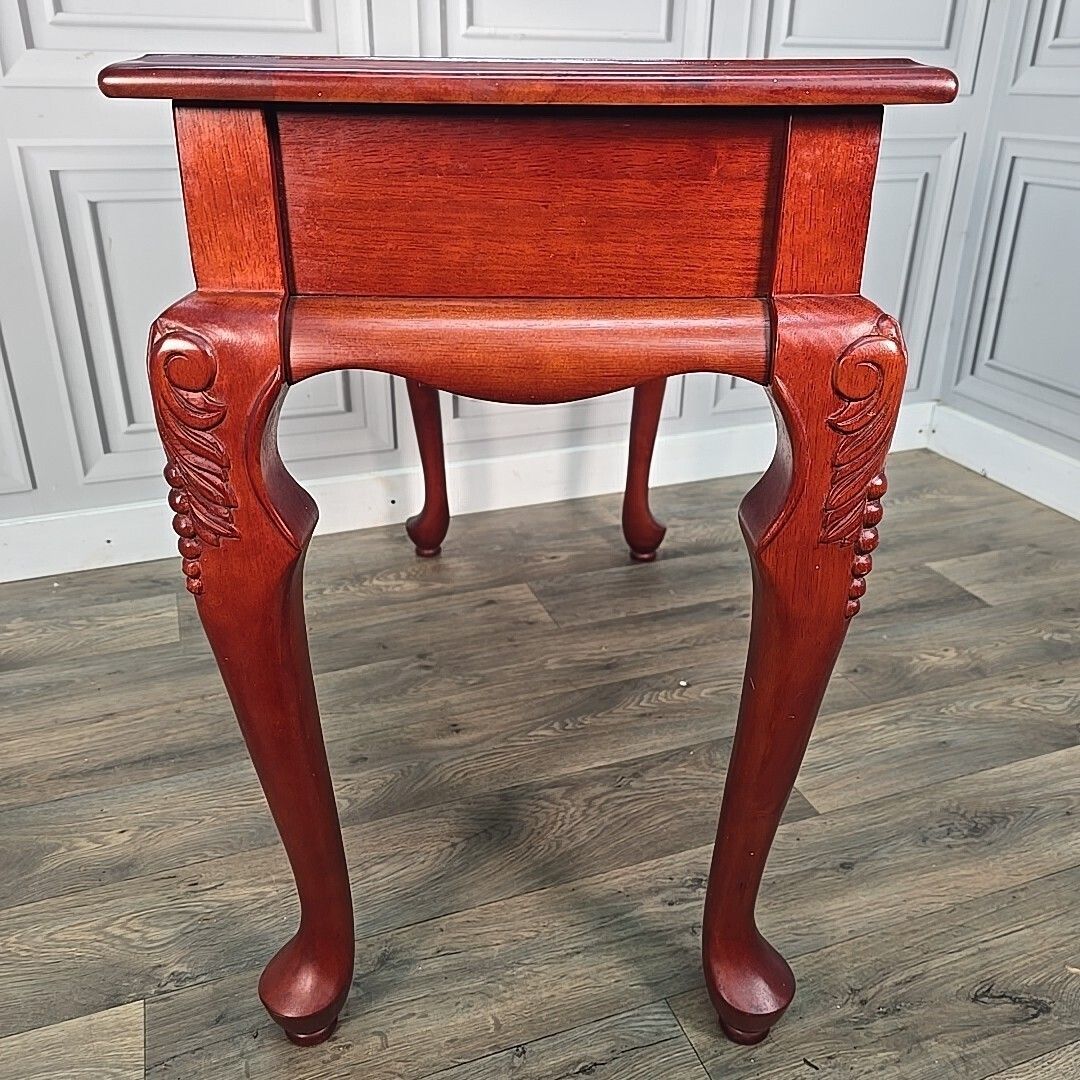 photo buy Antique Console Table Queen Anne Style Mahogany With Drawer – Hall Side Entrance