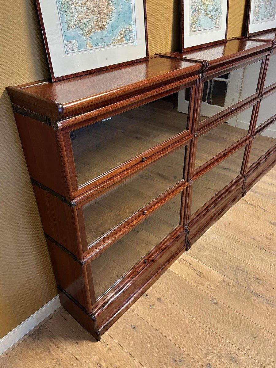 Modular Bookcase From Globe Wernicke, 1890s, Set Of 9 photo 5334.0