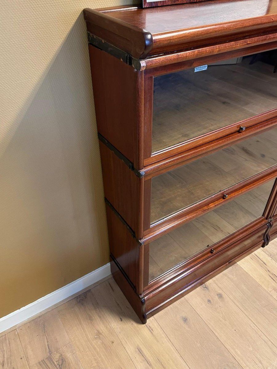 photo furniture Modular Bookcase From Globe Wernicke, 1890s, Set Of 9