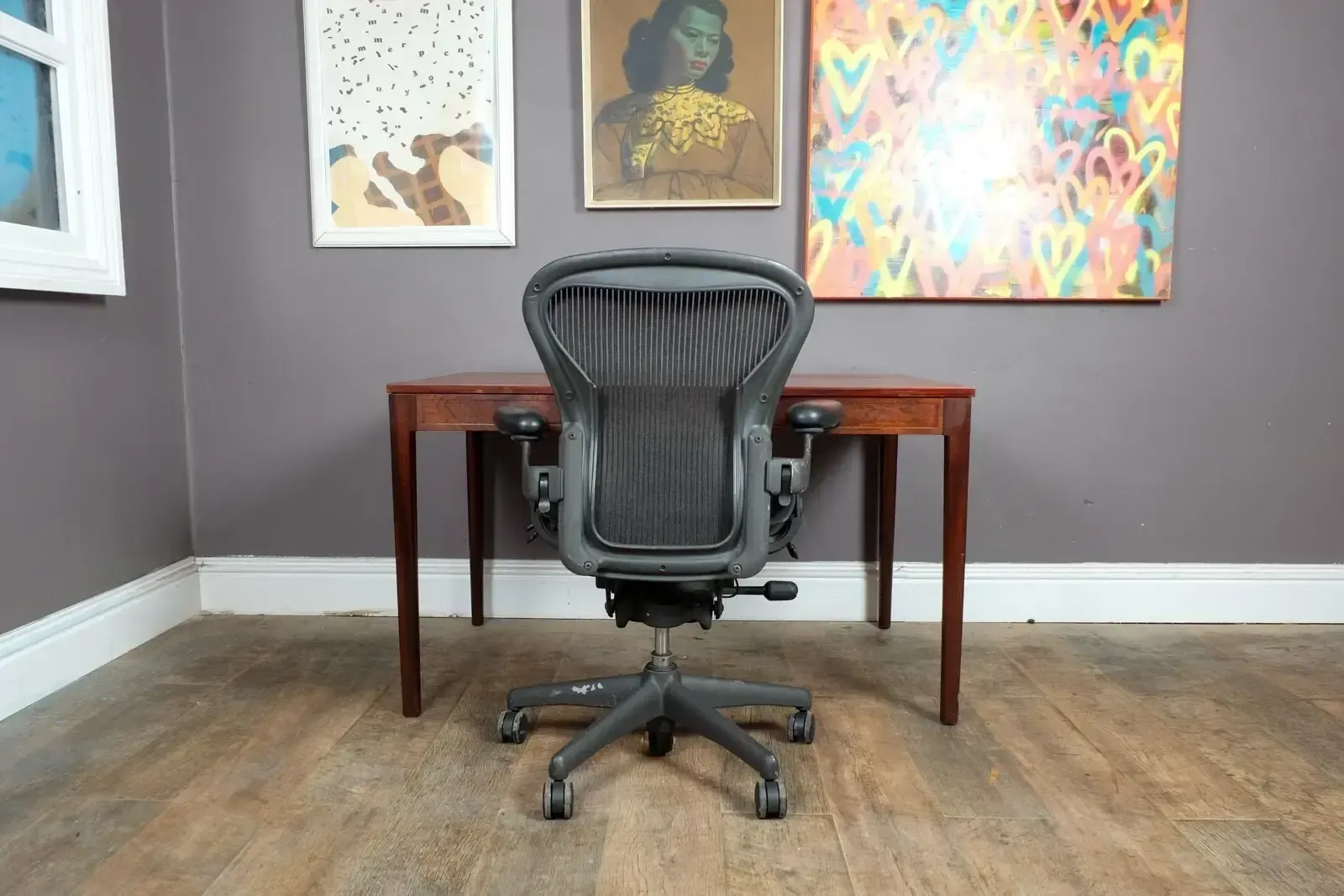 Vintage Retro Danish Scandi Rosewood Desk