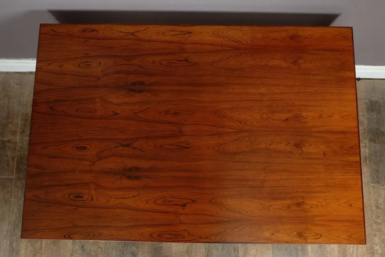 Vintage Retro Danish Scandi Rosewood Desk photo 450.0