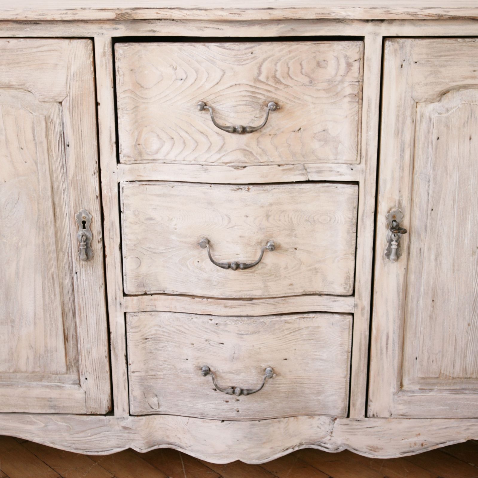 French Pine Serpentine Commode photo for sale