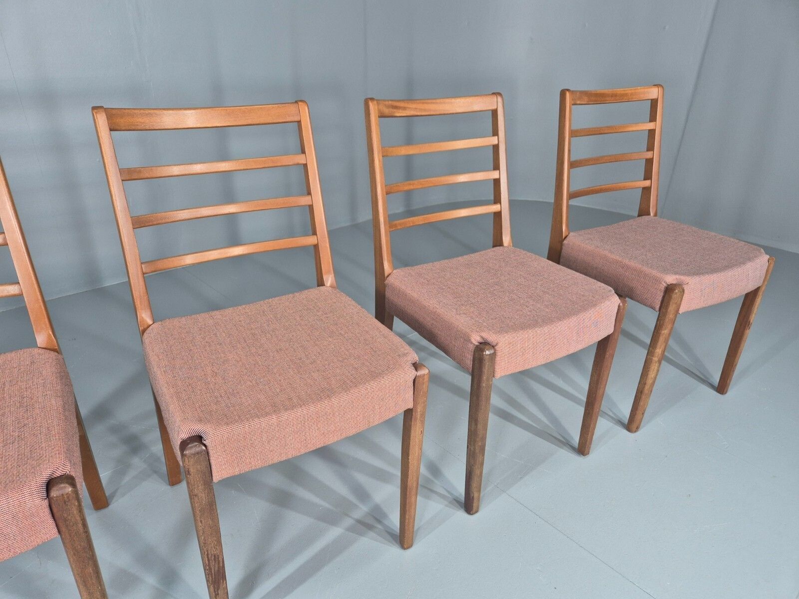 4 Vintage Mid Century Dining Chairs 1960s Retro New Upholstery Mdin photo Furniture