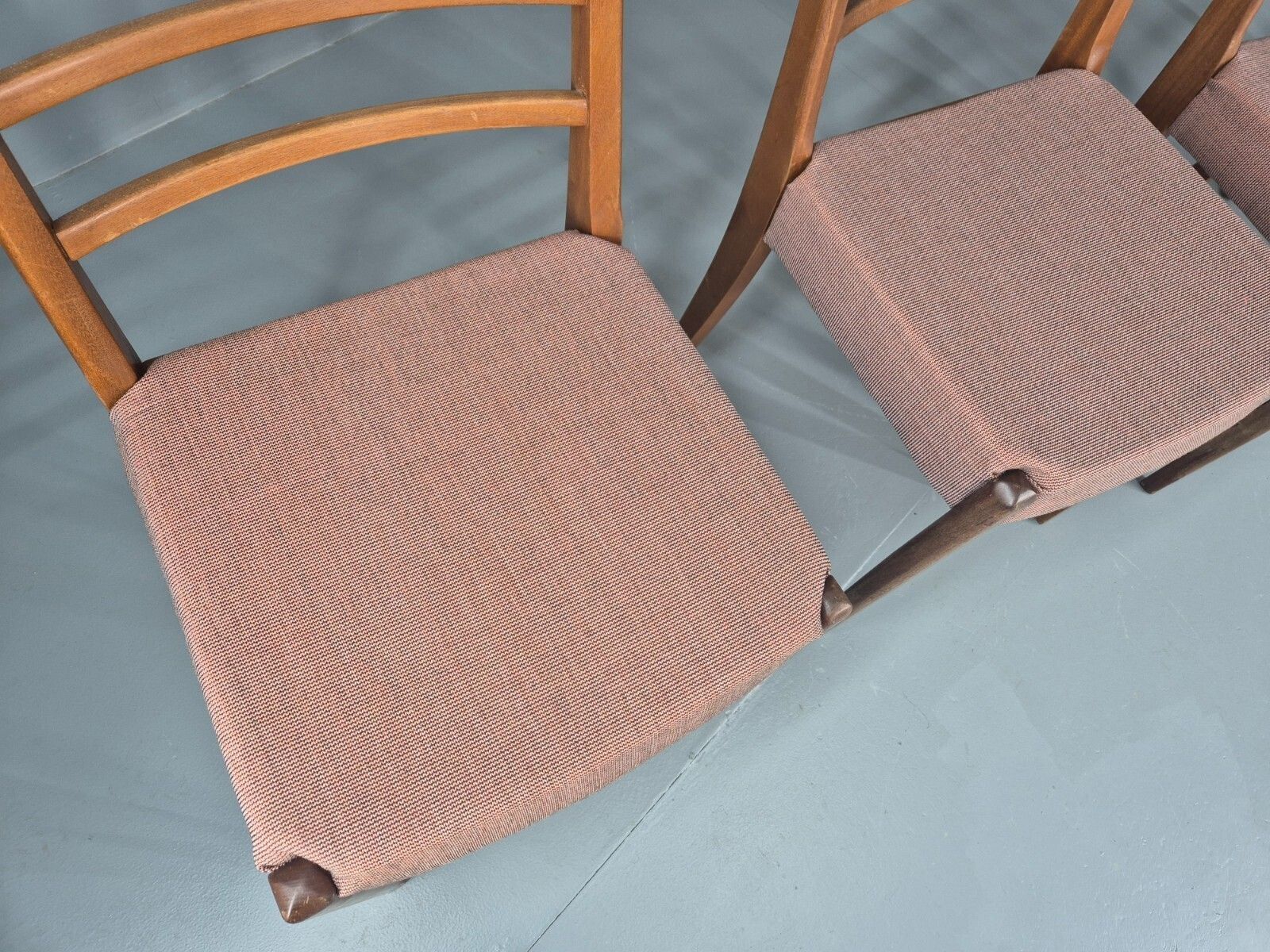 photo for sale 4 Vintage Mid Century Dining Chairs 1960s Retro New Upholstery Mdin