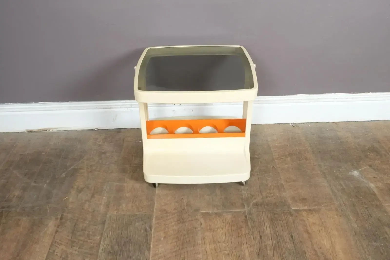 Marc Held For Prisunic Bar Trolley Vintage 1970s Space Age French Design Plastic photo for sale