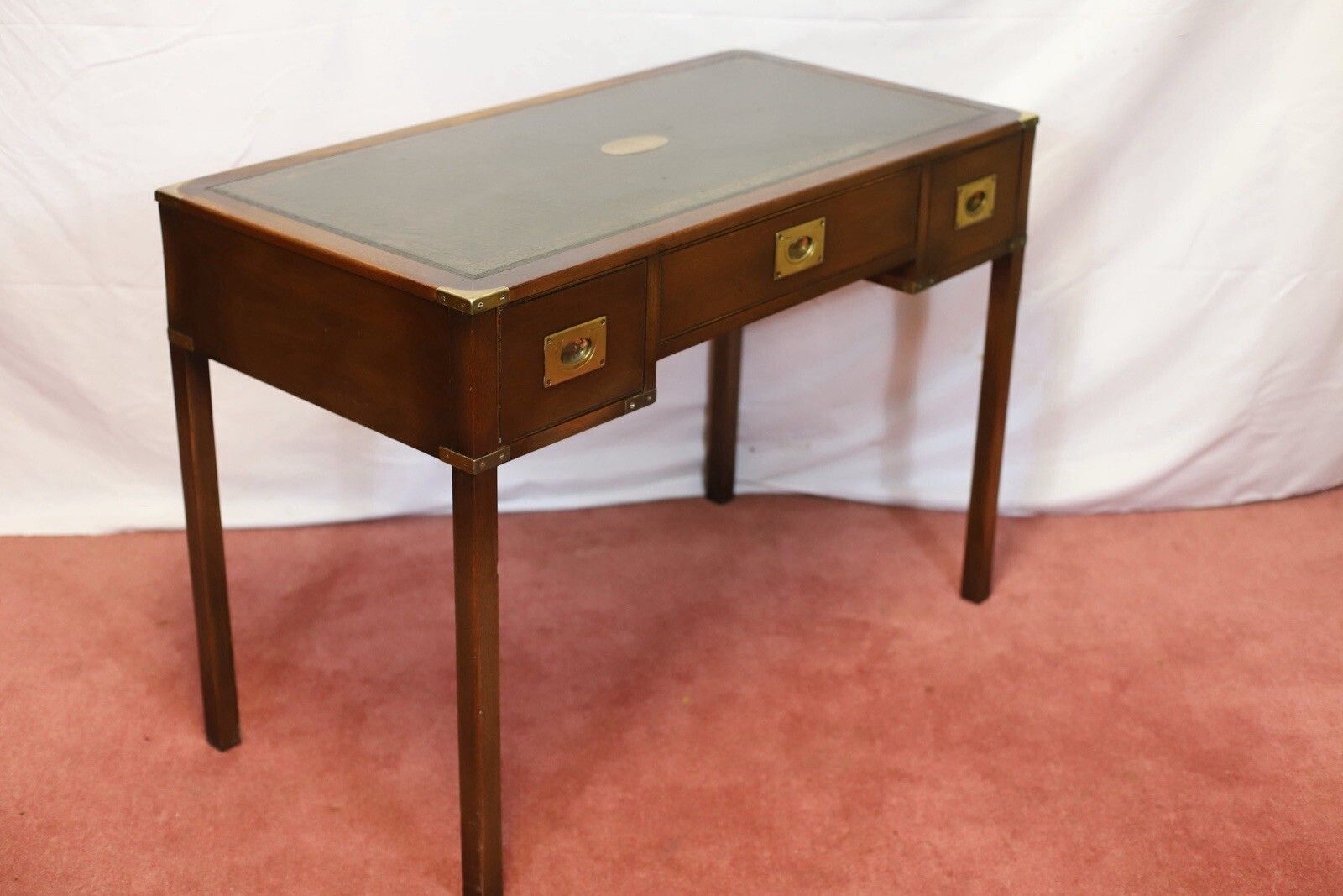 Reprodux Bevan Funnell Lovely Military Campaign Style Writing Desk photo Furniture