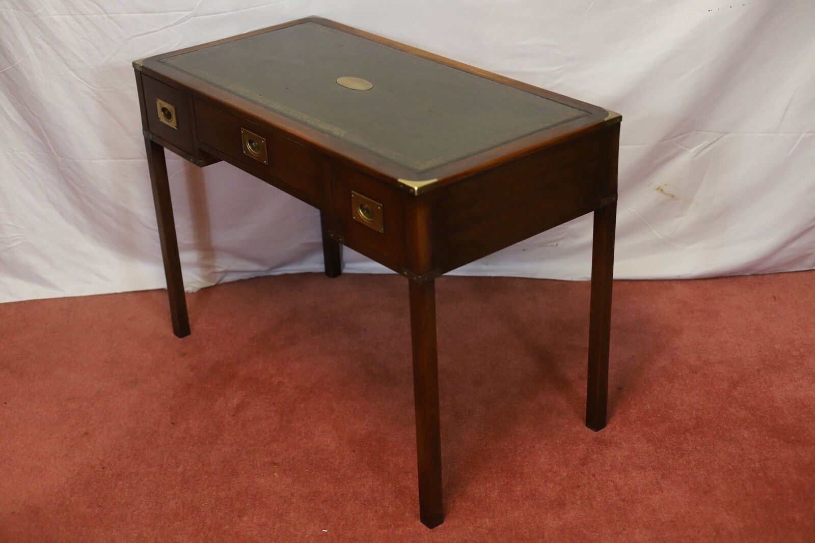 1836.0 Reprodux Bevan Funnell Lovely Military Campaign Style Writing Desk photo