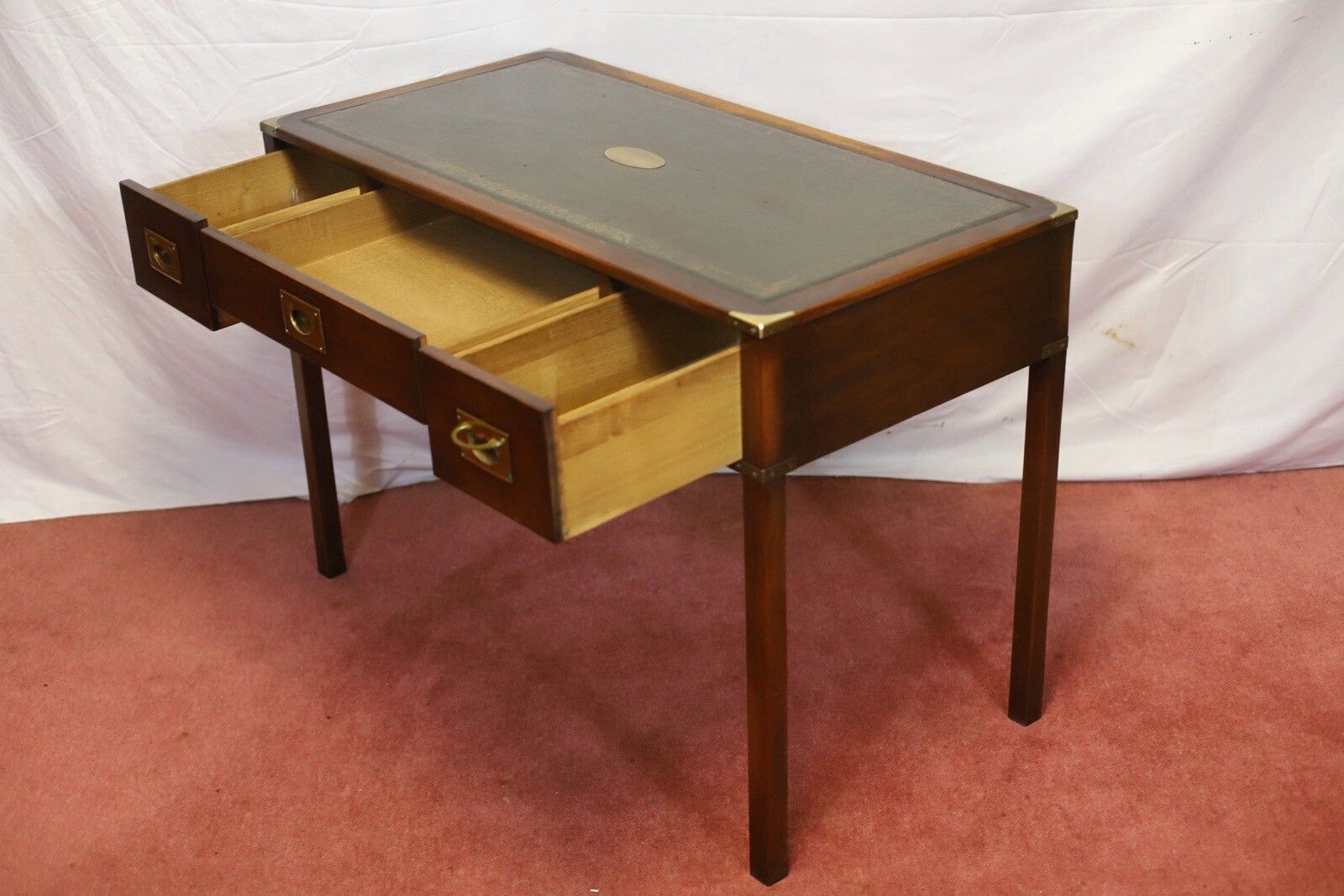 photo vinterior Reprodux Bevan Funnell Lovely Military Campaign Style Writing Desk