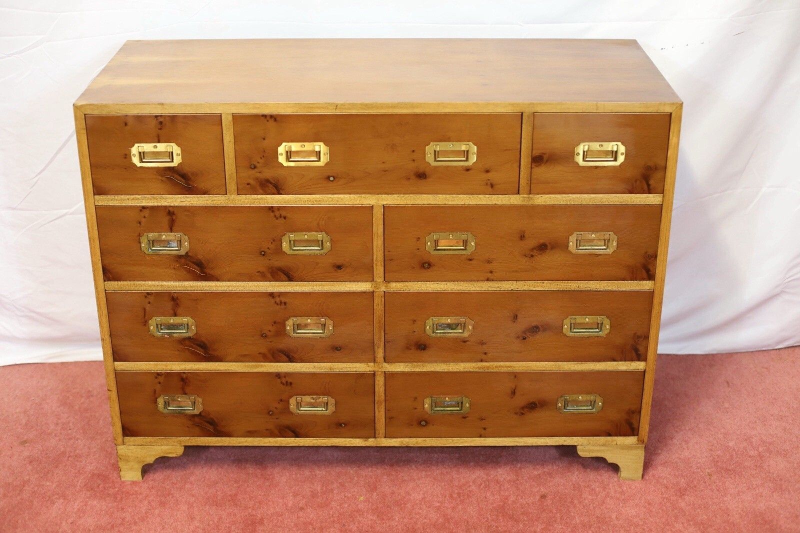 Beautiful Military Campaign Chest Of Drawers