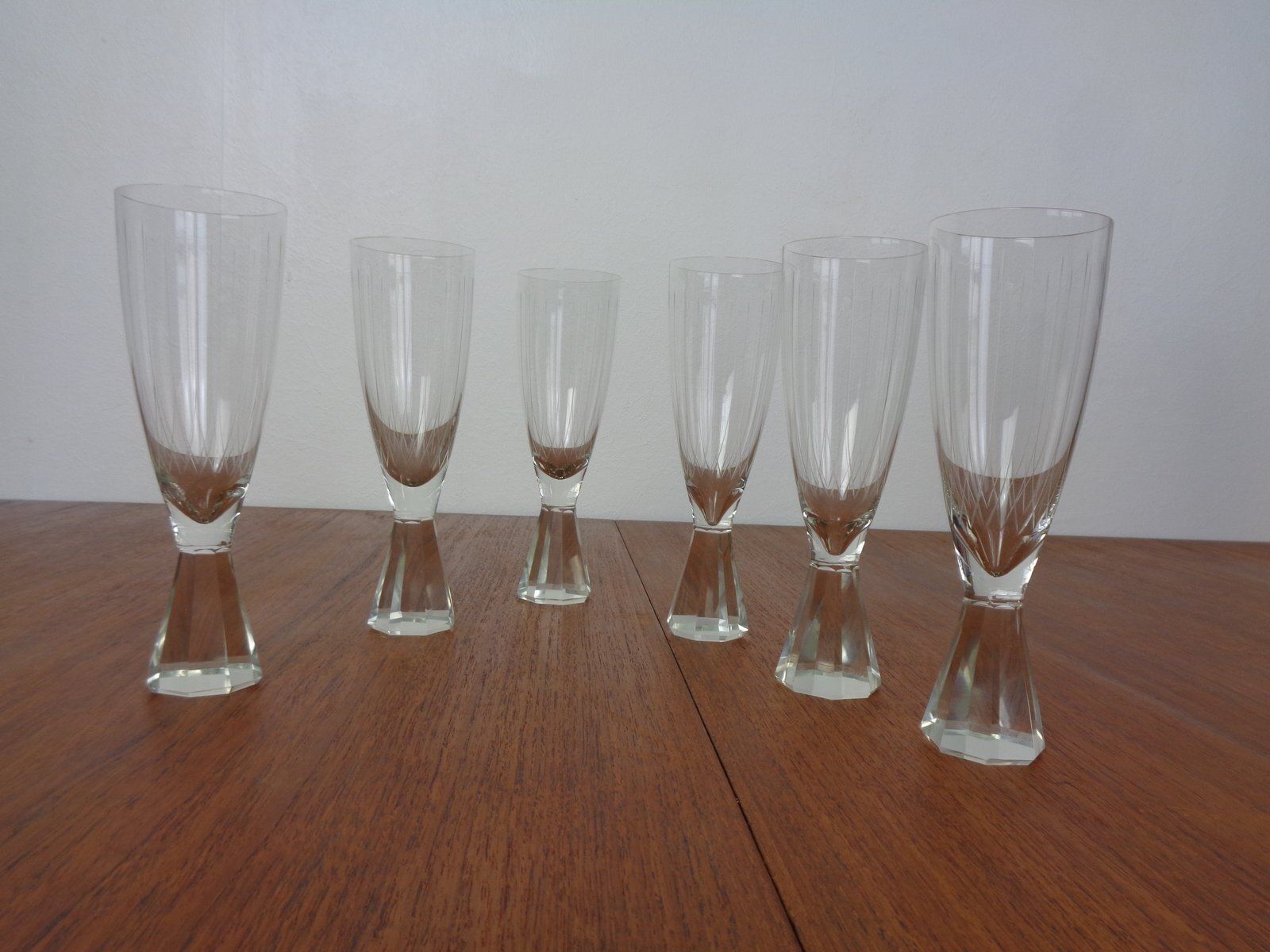 Champagne Glasses From Friedrich Glas, Germany, 1960s, Set Of 6 photo Home Decor